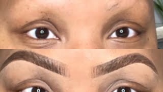 HOW TO GET THE PERFECT EYEBROWS without hair [upl. by Alimac968]