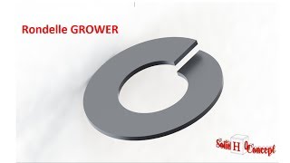 RONDELLE GROWER sous Solidworks 2015 [upl. by Atteras]