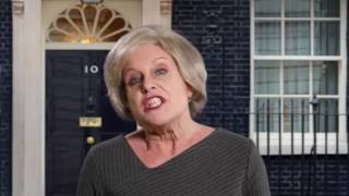 Jan Ravens totally smashes a Theresa May impression CPC16 [upl. by Akisey]