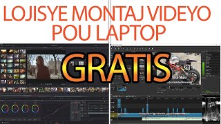 MEN KI LOGICIEL KI GRATIS POU FE MONTAJ VIDEYO SOU LAPTOP EN HAITI [upl. by Otanutrof263]