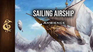 Sailing Airship  Steampunk ASMR Ambience  1 Hour DnD RPG [upl. by Merwyn777]