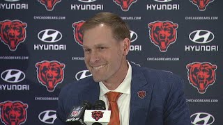 LIVE Ben Johnsons first press conference as Chicago Bears head coach [upl. by Eirrehs]