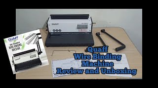 Quaff Wire binding machine [upl. by Diskson908]