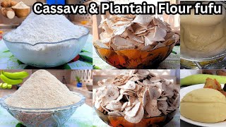 NoPound CASSAVA amp PLANTAIN FLOUR FUFU Recipe  How to make Flour Fufu  Easy and life changing [upl. by Papert955]