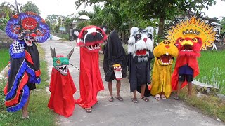 Barongan PANDA dan kawan2 jalan sore hari [upl. by Marba]