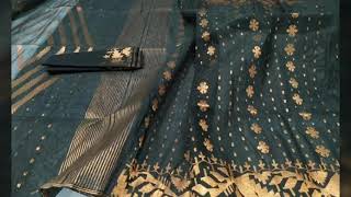 Original Dhakai Jamdani Saree With Blouse Piece For Black Saree Lovers🥰🥰 [upl. by Feldman]