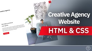 Creative Agency Website From Scratch  HTML amp CSS [upl. by Feeney347]