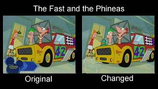 Every Phineas And Ferb Spot The Diff Changes Side By Side Comparison [upl. by Suki]