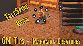 TaleSpire Beta  GM Tips 8  Managing Creatures [upl. by Celina389]