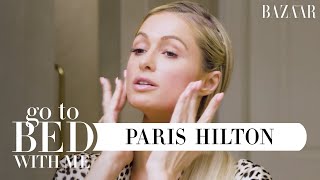 Paris Hiltons Nighttime Skincare Routine  Go To Bed With Me  Harpers BAZAAR [upl. by Dyanna]