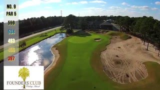 Aerial Tour of Founders Club at Pawleys Island Holes 19 [upl. by Oicnerolf]