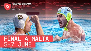 Water Polo Champions League Final 4 Malta 2024 Promo  European Aquatics [upl. by Maller717]