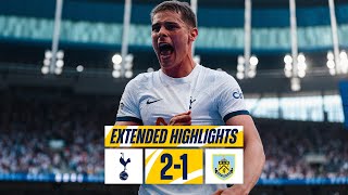 TOTTENHAM HOTSPUR 21 BURNLEY  EXTENDED PREMIER LEAGUE HIGHLIGHTS [upl. by Geraldine182]