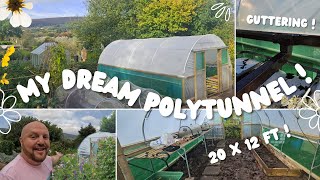 Creating the perfect undercover growing space  First Tunnels  Polytunnel Guttering [upl. by Buchanan]