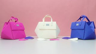 Como hacer MINI CARTERAS de papel  BOLSAS de papel  Paper MINI BAG  Fácil 👜 [upl. by Matelda]