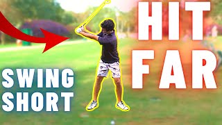 Swing SHORTER Hit FARTHER  The Best Golf Ball Striking Tip You Need to Know [upl. by Ennahtebazile]