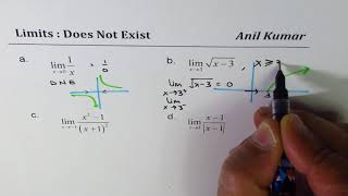 Example of Functions where Limits does not exist [upl. by Eixirt815]