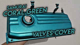 Wira Valves Cover New Colour  SAMURAI Coral Green [upl. by Hgielrebma]