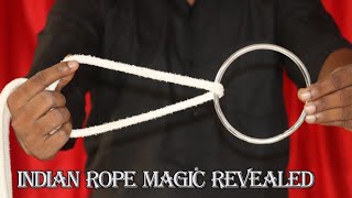 rope magic tricks  tutorial guruji rope magic revealed [upl. by Allemrac586]