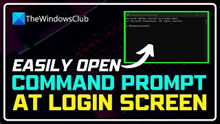 How to Open COMMAND PROMPT at Login Screen  Use Command Prompt Before login Windows windows 1110 [upl. by Jacobah]