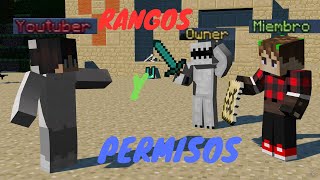 RANGOS Y PERMISOS  ATERNOS  TUTORIAL PARA PRINCIPIANTES [upl. by Petigny]