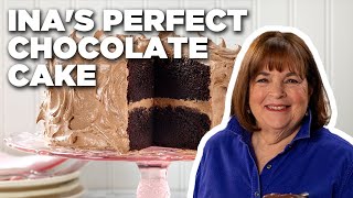 Ina Gartens Perfect Chocolate Cake  Barefoot Contessa  Food Network [upl. by Atinit]