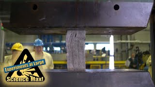 Science Max  HYDRAULIC PRESS  GIANT EXPERIMENTS [upl. by Champagne]