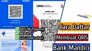 Cara Membuat  Daftar QRIS Bank Mandiri  Livin Usaha [upl. by Oruntha]