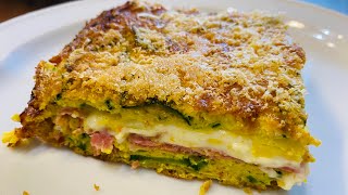 Sformato con zucchine prosciutto￼ cotto formaggio [upl. by Assi270]