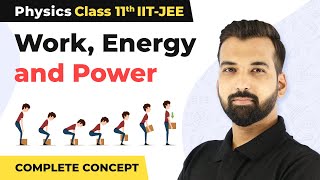 Class 11 Physics Chapter 6  Work Energy and Power Complete Concept  IIT JEENEET [upl. by Nonnarb910]