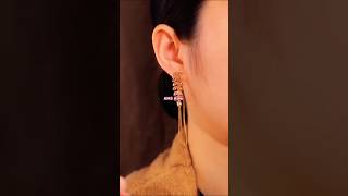 Earrings Design 💕shortvideo short earrings unboxing jewllery fashion gold [upl. by Oilenroc866]