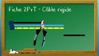 Réaliser une fiche électrique avec un câble rigide ou un câble souple [upl. by Losyram]