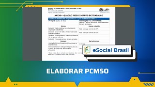 Como elaborar PCMSO no eSocial Brasil [upl. by Geirk]