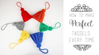 How to Make Perfect Tassels Every Time Clover Tassel Maker [upl. by Aicekan]