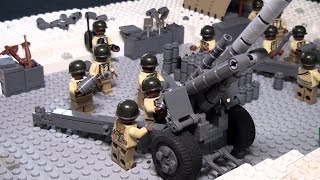 LEGO Battle of the Bulge WWII artillery unit – Brickmania [upl. by Frydman]