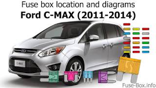 Fuse box location and diagrams Ford CMAX 20112014 [upl. by Ellenoj]