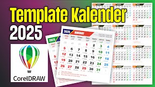 Template Kalender 2025 cdr [upl. by Enreval385]