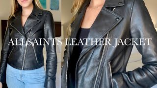 Allsaints Dalby Leather Biker Jacket Review [upl. by Welton216]