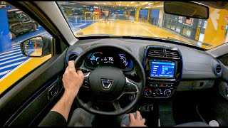 Dacia Spring Night Top Speed  POV Test Drive 849 Joe Black [upl. by Eimmat177]