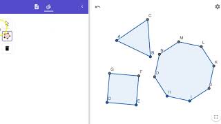 Constructing a REGULAR POLYGON GeoGebra Beginner Exercise 1 [upl. by Dao785]