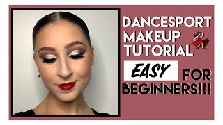 EASY Dancesport Makeup for BEGINNERS Drugstore Edition [upl. by Reemas]