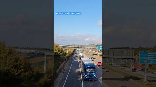 Truck Greets People With Horn on Frankfurt Autobahn viralshort car [upl. by Jordanna]