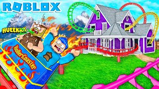 KITA NAIK ROLLER COASTER TERCEPAT DI DUNIA GRAFIK REALISTIS PAK UNAT JANTUNGAN DI ROBLOX [upl. by Cynde]