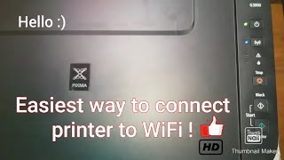 How to connect canon pixma g series printer to WiFi  Easiest method [upl. by Aihseyt]