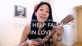 Cant Help Falling in Love  fingerpicking  Ukulele Tutorial [upl. by Euqinue663]