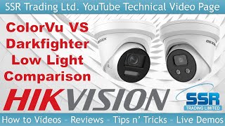 ColorVu VS DarkFighter Hikvision Camera Comparison 4K 8MP Real Night CCTV Footage Low Light IP PoE [upl. by Moitoso274]