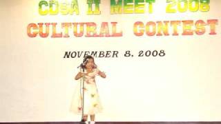 CDSA II  Filipino Declamation ELementary 1st Place [upl. by Antonie]