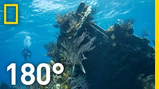 Underwater on Bermuda’s Montana Shipwreck – 180  National Geographic [upl. by Ibba]