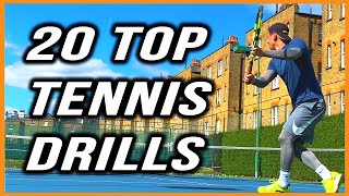 High Performance Tennis Drills 2020  High Intensity Training  A Must for Advanced Players [upl. by Eesdnyl]