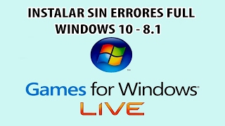 Install Games for Windows Live Full Offline Win7 easy way [upl. by Kilan384]